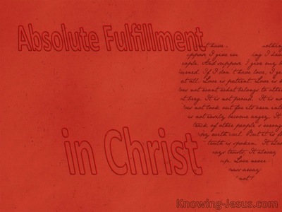 Absolute Fulfilment (devotional)12-18 (red)